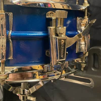 Ludwig - 5x14" Acrolite Snare Drum 1976–1978 - Blue image 8