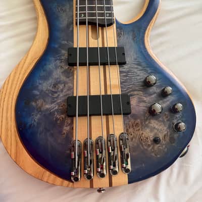 Ibanez BTB845-CBL Standard 2020 - Present - Cerulean Blue Burst Low Gloss image 2