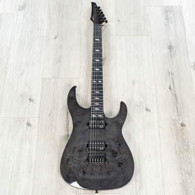Legator N6SS Ninja 6 Super Shred Guitar, Ebony Fretboard, High Gloss Black Burl image 3