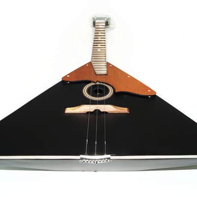 Original Balalaika Prima 3 strings made in Ukraine by Trembita Traditional Folk Musical Instrument Natural Wood Black color Beautiful Sound image 3