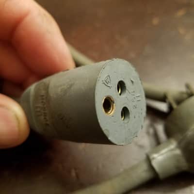 Cornish Monroe Rare 268 11 grounded power cord early LL 14305 l-11651-w br-2902 1960s - Gray rubber image 3