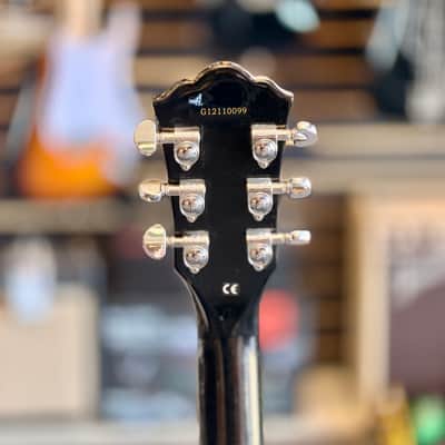 Washburn HB30 Hollowbody Electric Guitar, Tobacco Burst image 4
