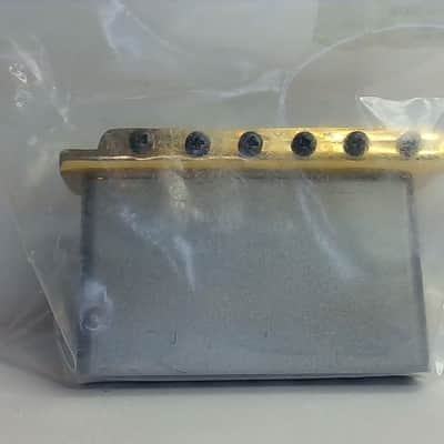 Fender Vintage-Style Left-Hand Stratocaster Bridge Assembly Gold image 2