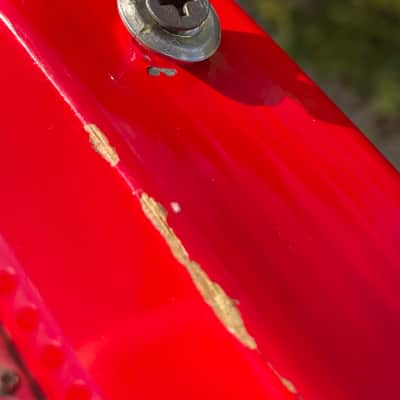 Vintage Memphis A2RT Guitar 80s - Red image 23