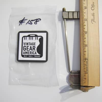 Gibson Epiphone National & Others Acoustic Archtop Guitar Tailpiece Authentic Vintage Part Made in Germany Circa-1940s-1960s-Nickel Silver image 7