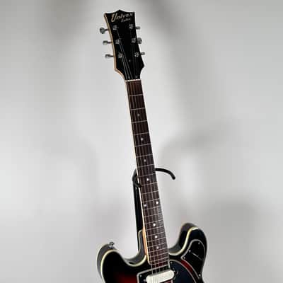 Univox ES-335 Style Red Sunburst 60s-70s w/ Hard Case image 6