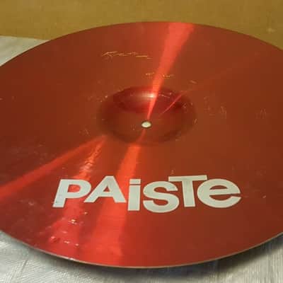 80's PAISTE 20" RIDE CYMBAL 5 COLOUR SOUND  made in  GERMANY image 3