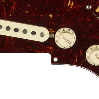 Fender Pre-Wired Strat Pickguard, Tex-Mex SSS, Tortoise Shell 11 Hole PG image 5