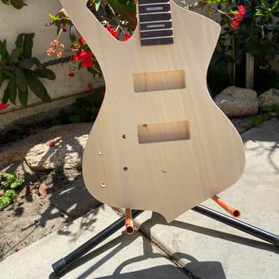 DIY Lefty Iceman Style Bass Guitar Kit Unfinished image 6