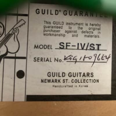 Guild Starfire IV ST 2000 Emerald Green Owned by David Le'Aupepe of Gang Of Youths image 5