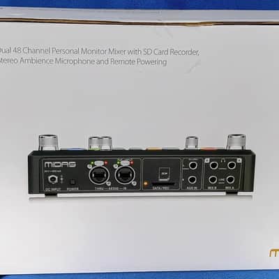 Midas DP48 Dual 48-Channel Personal Monitor Mixer with SD Recorder - 2021 - Black - NEW (1 Opened 4 Sealed Boxes) Set of 5 image 5