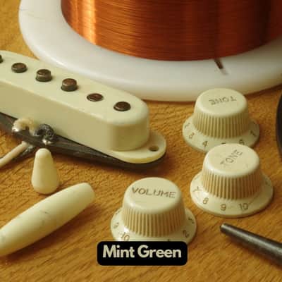 Relic Vintage Style Stratocaster Strat Plastics Set Covers Knobs & Tips image 3