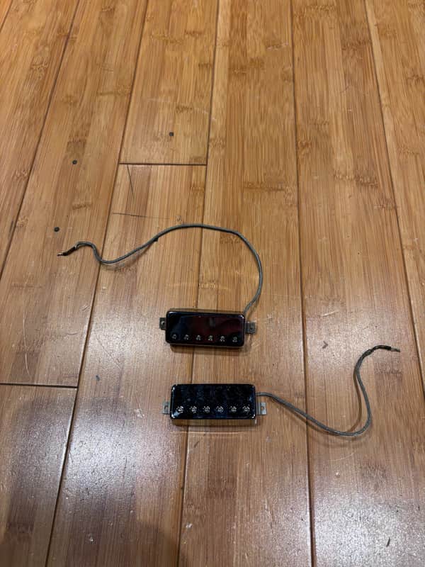 Gibson Les Paul Deluxe Mini Humbucker Pickups(PAIR) Chrome 1979 - Chrome image 1