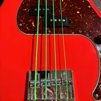 Warmoth P Bass 2024 - Coral red image 1