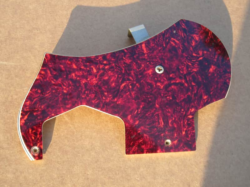 Vintage 1960s Teisco Tortoise Shell 335 Domino Guitar Pickguard image 1