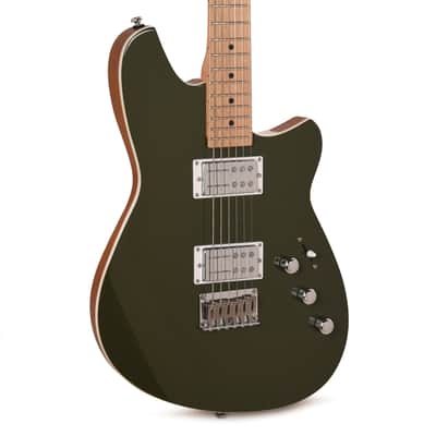 Reverend Descent Baritone Electric Guitar Army Green image 1