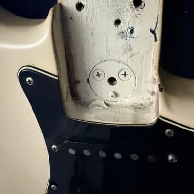 1977 Fender Stratocaster USA Olympic White All Original S7 Serial Vintage Hard Case image 23