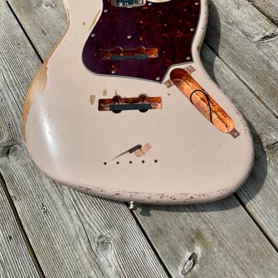 Fender Flea jazz bass body 2020 - Shell Pink image 1