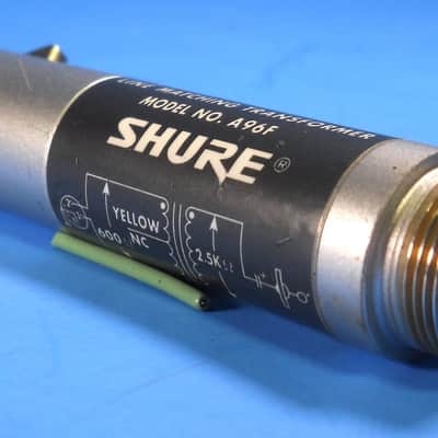 Three Shure A 96-F Lo Z/Hi Z Microphone Transformer '70s American Test Realtime A+ image 4