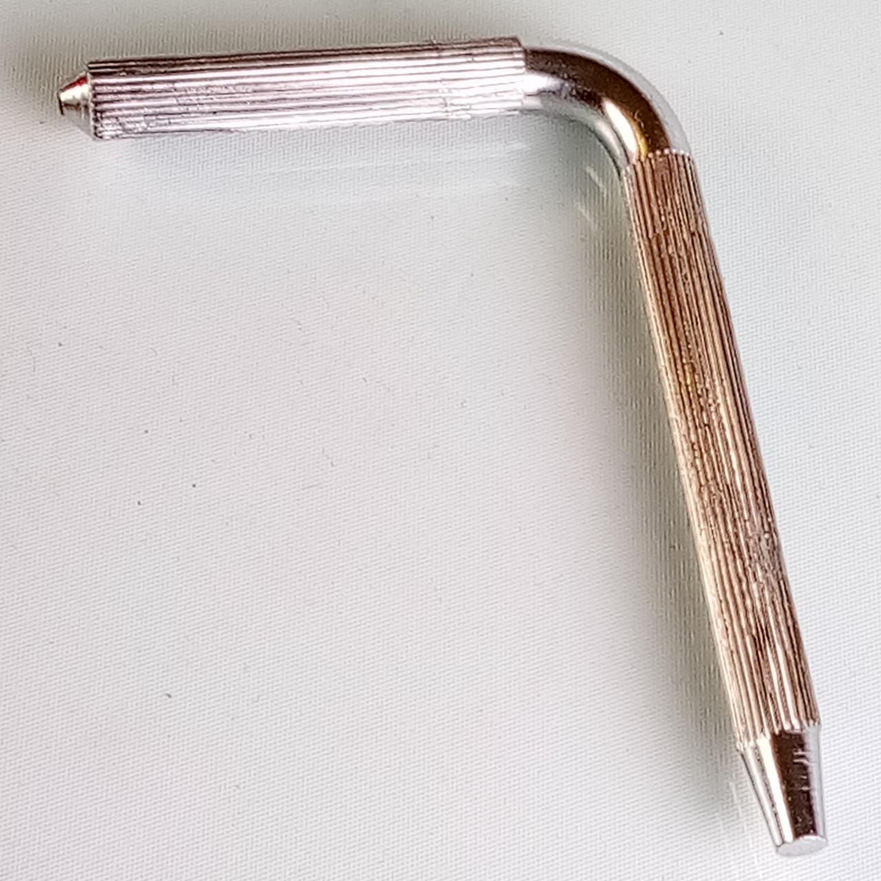 Ludwig L-Arm Straight-Knurling Rail/Double Tom Drum Mount Part Vintage60s Chrome — main photograph
