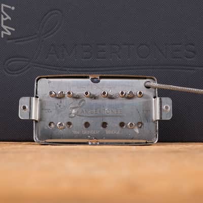 Lambertones "The Grinder" Humbucker 2 Wire Set Brushed Nickel image 4