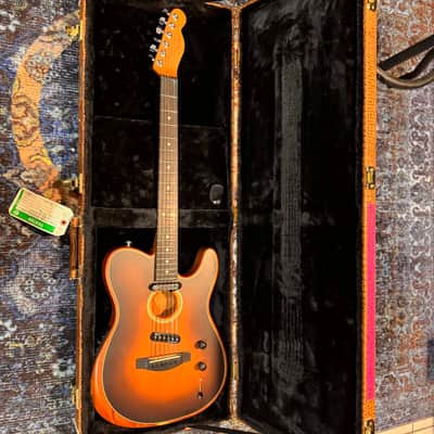 Fender American Acoustasonic Telecaster with Hard case 2019 - Present - Sunburst image 11