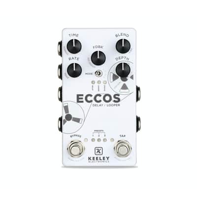 Keeley Electronics ECCOS Neo-Vintage Tape Delay Guitar Effect Pedal image 3