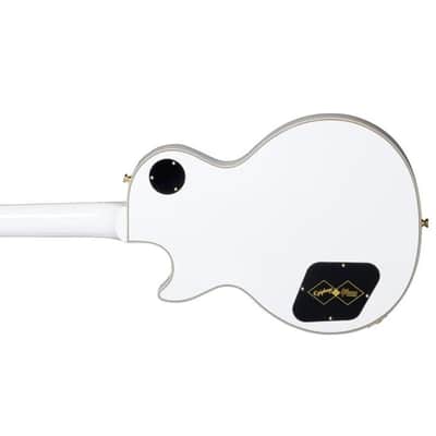 Epiphone "Inspired by Gibson Custom Shop" Les Paul Custom Guitar w/Hard Case - Alpine White image 6