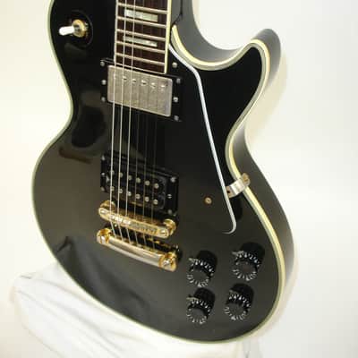 Vintage Electra SLM LP Electric Guitar, Rosewood Fingerboard, Black w/ Case image 4