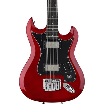 Hagstrom H8II 8-String Electric Bass - Wild Cherry Transparent image 1