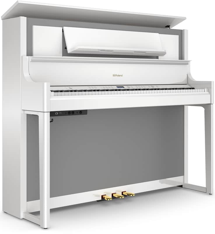 Roland LX-708 88-Key Digital Upright Piano 2018 - Present - Polished White image 1