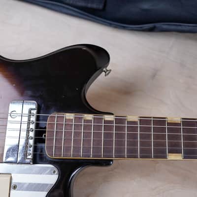 Teisco MJ-2L 1960's Sunburst Vintage Made in Japan MIJ w/ Bag