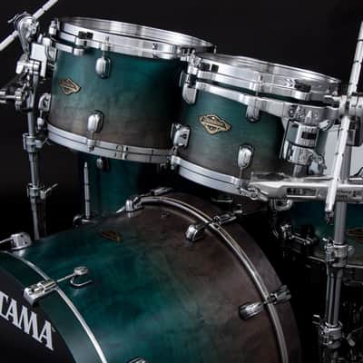 Tama WBST10R-SPF Starclassic Walnut/Birch Lacquer Rack Tom 10 - Satin Sapphire Fade image 11