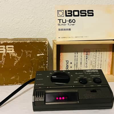 RARE Vintage BOSS TU-60 Guitar Tuner 1979 - 1983 Japanese HQ Portable Tuning image 8