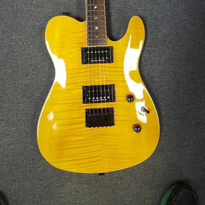 Fender Custom Telecaster Flame Maple Top Amber, 5lbs 11oz!! image 1