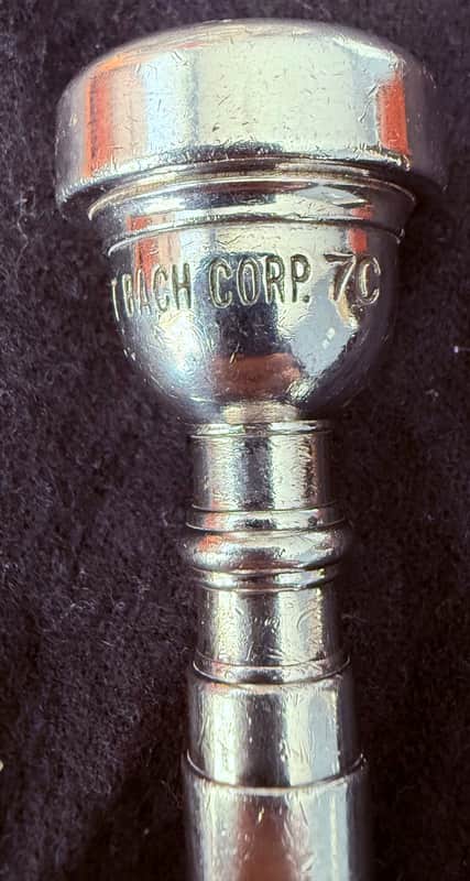 Bach 7C trumpet mouthpiece - Silver image 1