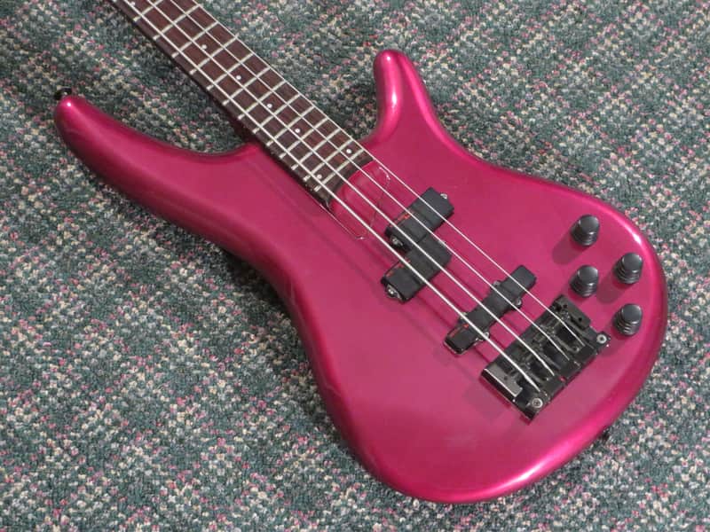 1990 Ibanez MIJ SR800 SoundGear 4-String Bass Purple Neon! w/hardshell case image 1