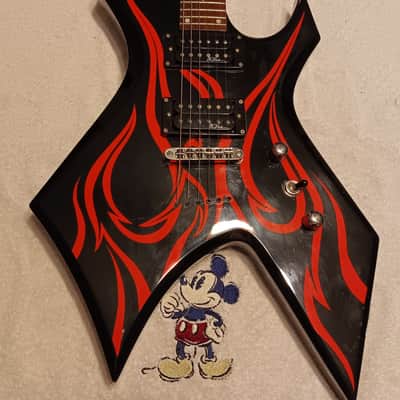 B.C. Rich Kerry King Signature Warlock - Black/Red Flame image 3