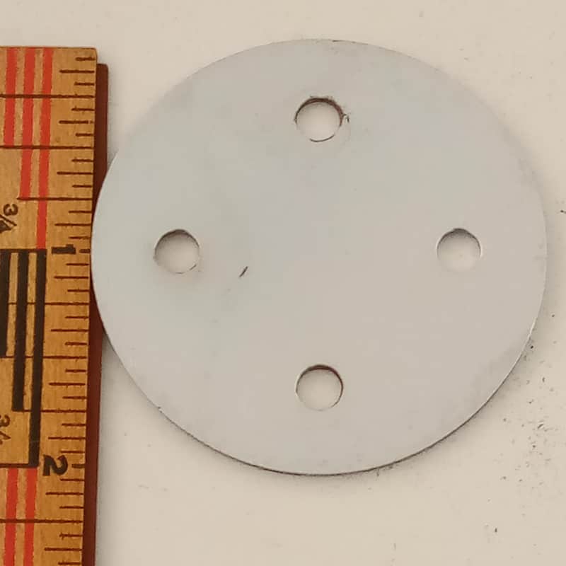 Ludwig Small Concert Tom Drum Mount/Bongo Clip Backing Plate Back 1 1/4" Vintage image 1