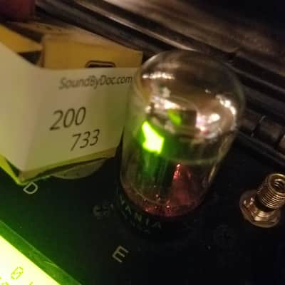 Sylvania 6SN7GTA tNOS AT1000 TESTED Vacuum Tube T8 Chrome top angled T plate 6SN7GTB dual triode 1954-1959 image 4