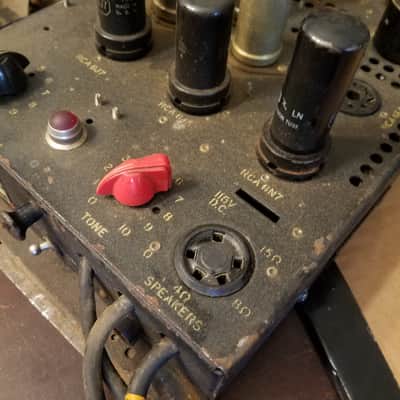 RCA Rare Military Projector Tube Amp MI-1356 Monoblock 6L6 PP for PH-398 PG-200 EQ 1949 - Black Wrinkle Paint image 7