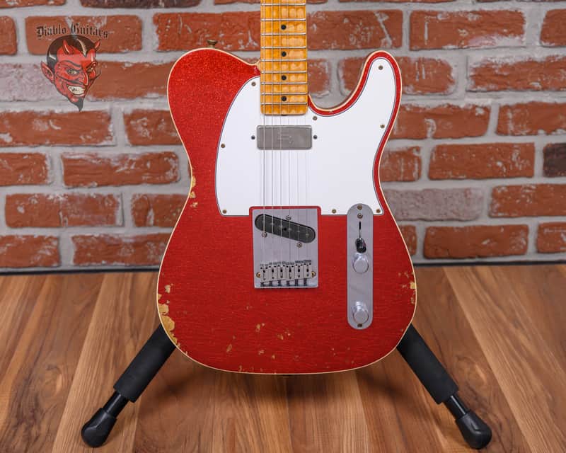 Fender Custom Shop Telecaster Relic Red Sparkle 2013 w/OHSC image 1