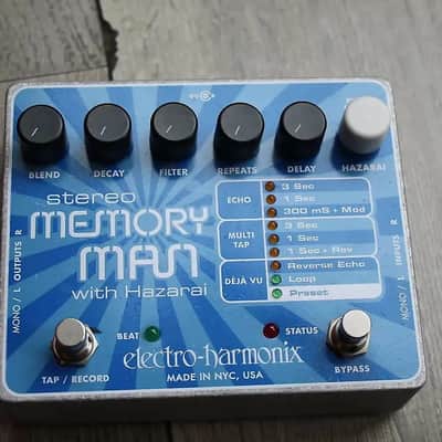 Electro-Harmonix Stereo Memory Man With Hazarai Digital Delay / Looper, Blue image 2