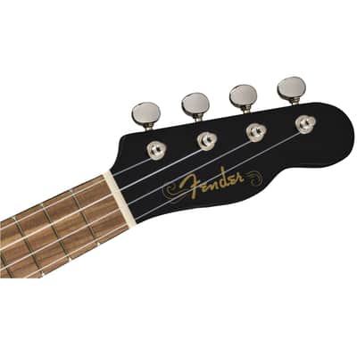 Fender Venice Soprano Ukulele - Walnut Fingerboard, Black image 3