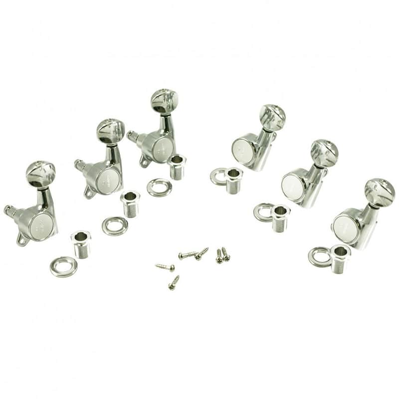 Gotoh SG381-05 L6-C-MG 6 In Line Left Hand Locking Tuning Machines - Chrome image 1