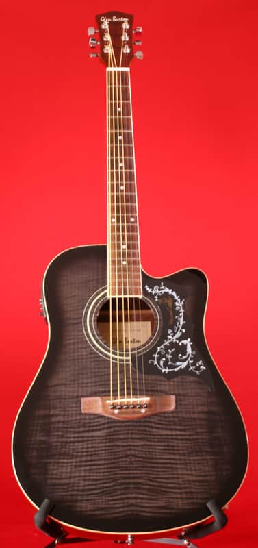 Glen Burton GA204BCO-BK  Cutaway Acoustic Electric Guitar image 1