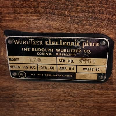 Wurlitzer 120 Electric Piano 1956-1962 - Natural Wood image 2