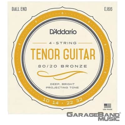 D'Addario EJ66 Steel String Tenor Guitar Strings, 10-32 image 1