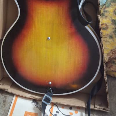 Sears Deluxe 60 s 70s - Sunburst Collectable 3/4 Size Guitar image 3