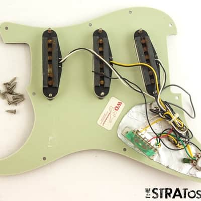 USED 2008 Fender American Strat Tex Mex LOADED PICKGUARD Guitar Parts Tortoise image 2